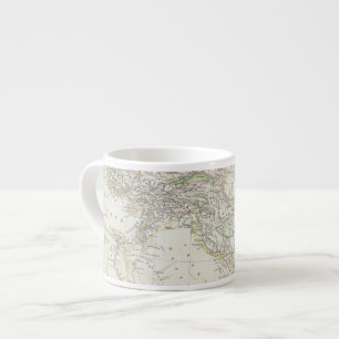 Taza De Espresso Mapa del mundo del hemisferio del este