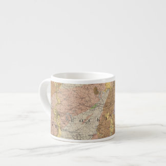 Taza De Espresso Mapa geológico de New Hampshire 4