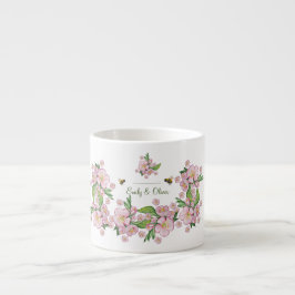 Taza De Espresso Maravillosas acuarelas de manzanas y е