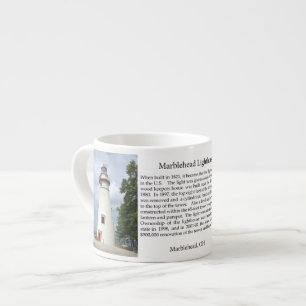 Taza De Espresso Marblehead Lighthouse historia espresso mug