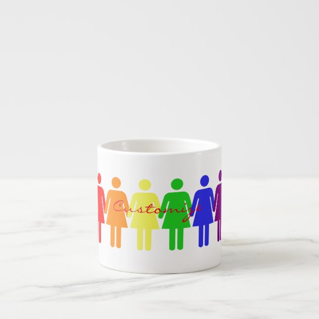 Taza De Espresso marcha de mujeres 2017 LGBTQIA (Frente)