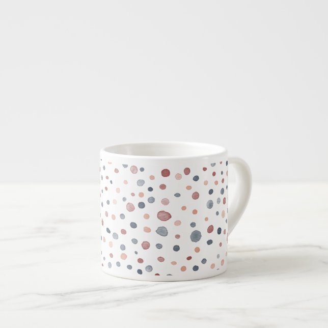 Taza De Espresso Marcus Confetti acuarela Dots Espresso Mug (Derecha)