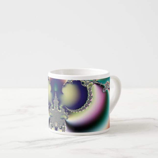 Taza De Espresso Mariposa Arcoíris (Derecha)