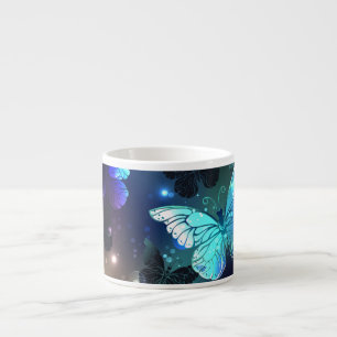 Taza De Espresso Mariposa nocturna fluida