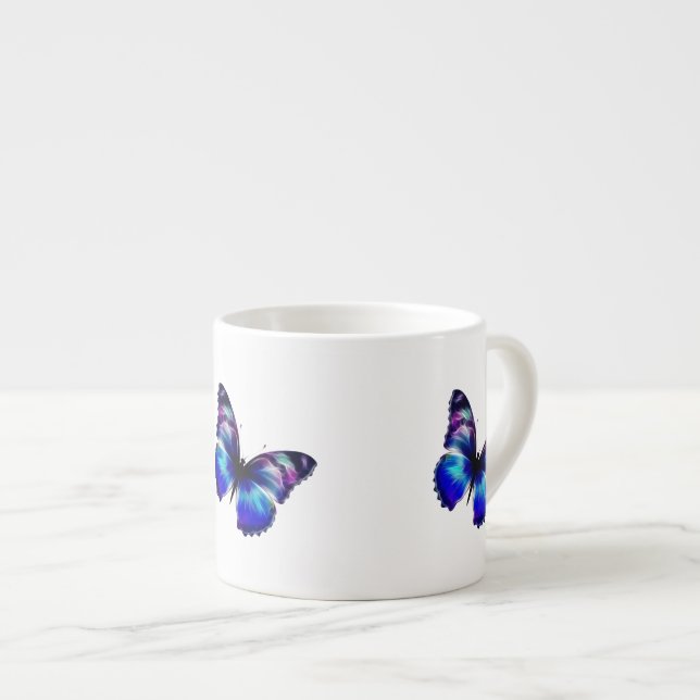 Taza De Espresso Mariposa púrpura (Derecha)