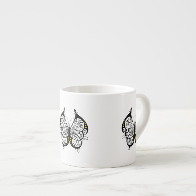 Taza De Espresso Mariposas Black Lace 5 (Derecha)