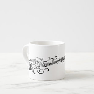 Taza De Espresso Mariposas Black Lace 6 Musical