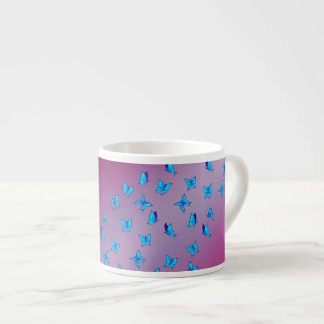 Taza De Espresso Mariposas encantadas (Derecha)