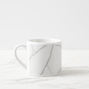 Taza De Espresso Mármol Blanco