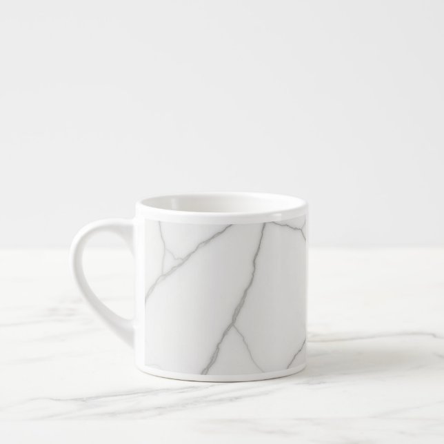 Taza De Espresso Mármol Blanco (Izquierda)