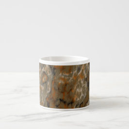 Taza De Espresso Mármol de Oliva Dorada