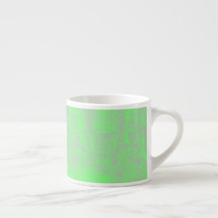 Taza De Espresso mármol verde y gris