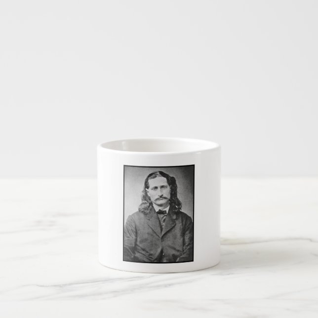 Taza De Espresso Marshal Wild Bill Hickok Antiguo Cañero Occidental (Frente)
