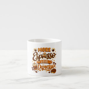 Taza De Espresso Más Espresso Menos Depresión