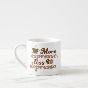 Taza De Espresso Más Espresso Menos Depresso