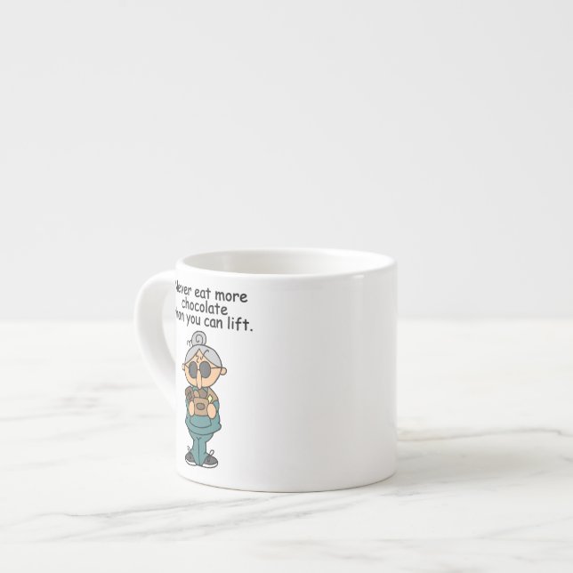 Taza De Espresso Más humor de chocolate (Izquierda)