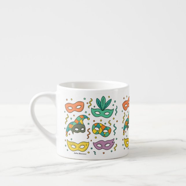 Taza De Espresso Máscaras Voladoras (Izquierda)