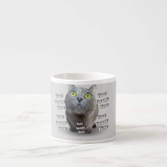 Taza De Espresso MASCOTA Foto ✨ encantador Personalizado (Frente)