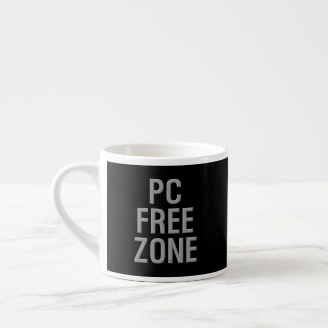 Taza De Espresso Mata de expresso negro de zona libre de PC (Izquierda)