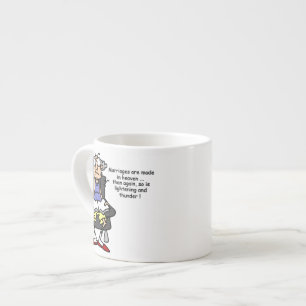 Taza De Espresso Matrimonio, relámpago, humor trueno