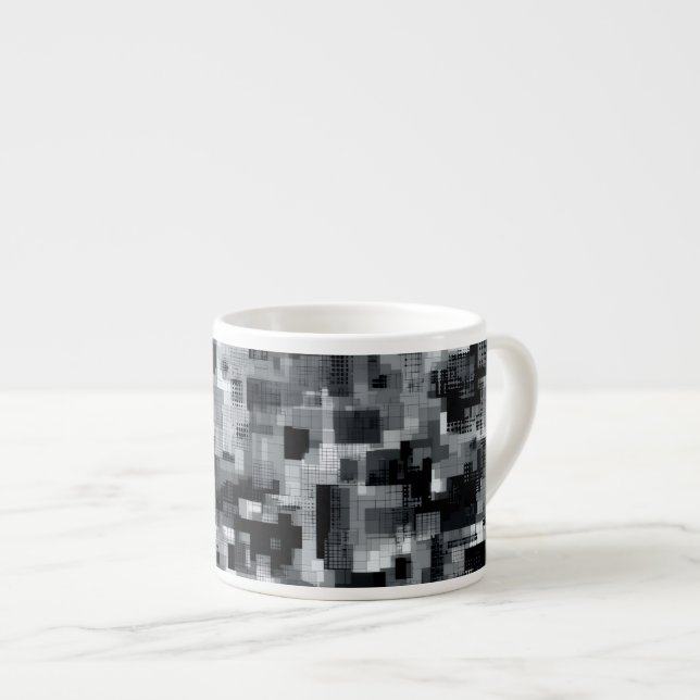 Taza De Espresso Matriz Monocroma (Derecha)