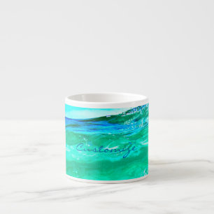 Taza De Espresso Maui ondas Thunder_Cove azul/verde