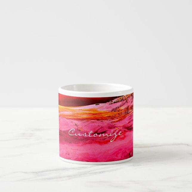 Taza De Espresso Maui waves Thunder_Cove rojo/rosa (Frente)