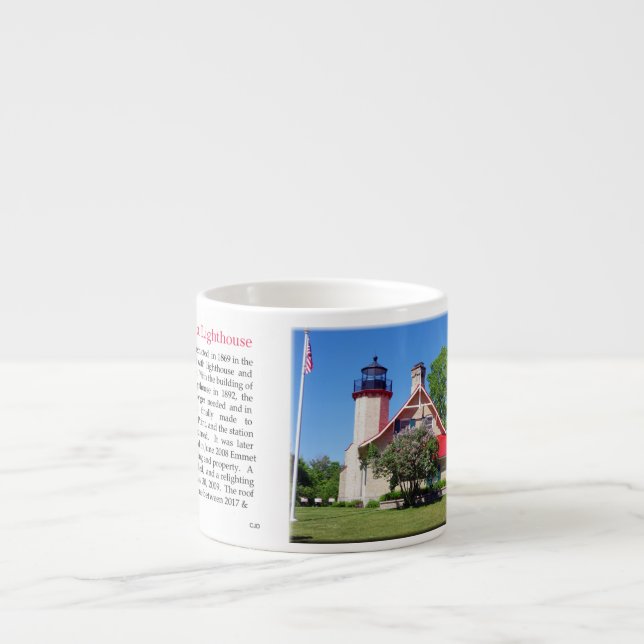Taza De Espresso McGulpin Point Lighthouse espresso mug (Frente)