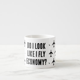 Taza De Espresso ¿Me Parece Que Vuelo A Economía Cita De Viajes Gra