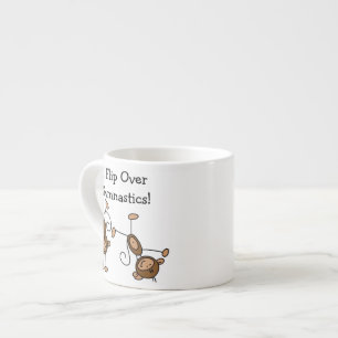 Taza De Espresso Me Volteo Sobre Gimnasia