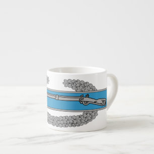 Taza De Espresso Medalla de Infante de Combate CIB Veterano del Ejé