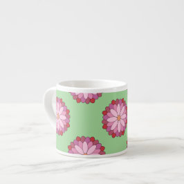 Taza De Espresso Medallero asiático pastel rosado