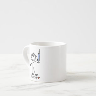 Taza De Espresso Médico básico de figuras de palitos