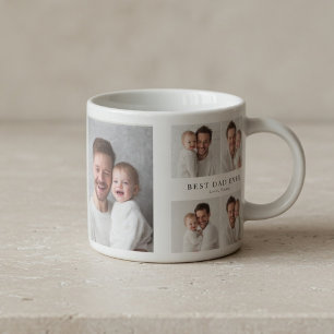 Taza De Espresso Mejor Abuelo del Mundo Foto Personalizado