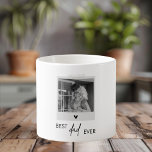 Taza De Espresso Mejor foto mínima de papá<br><div class="desc">¡Celebremos al mejor papá con nuestra taza espresso de fotos minimalista! Este diseño elegante y moderno presenta el mensaje más sincero "Mejor Papá Nunca" junto con un espacio de personalizable para tu foto favorita, creando una taza de expreso personalizada que es perfecta para disfrutar de una pausa de café. Ideal...</div>