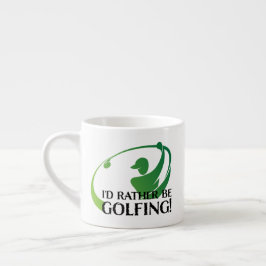 Taza De Espresso Mejor Golfista Golf Golf Quote Moderno