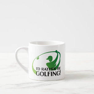 Taza De Espresso Mejor Golfista Golf Golf Quote Moderno 
