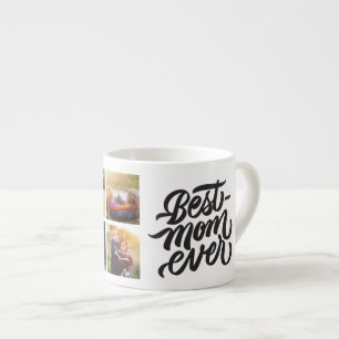 Taza De Espresso Mejor Mamá Siempre Personalizada 6 Collage de foto
