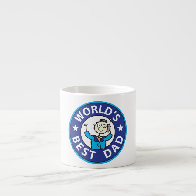 Taza De Espresso Mejor papá del mundo (Frente)