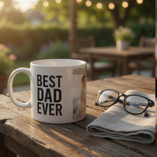 Taza De Espresso Mejor Papá del Mundo Foto Personalizada