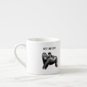 Taza De Espresso Mejor papá jamás gorila con bebé