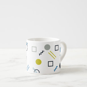 Taza De Espresso Memphis, arte geométrico moderno, moderno y modern