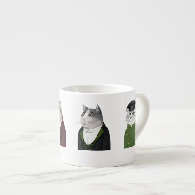 Taza De Espresso MEN CATS Espresso Cup (Derecha)