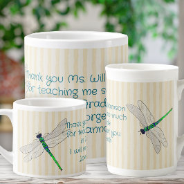 Taza De Espresso Mensaje de agradecimiento del profesor al estudian