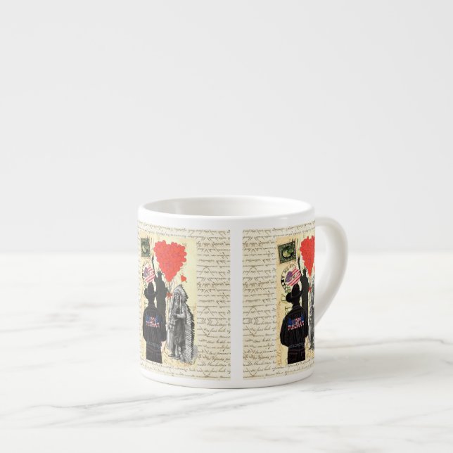 Taza De Espresso Merica Vintage (Derecha)