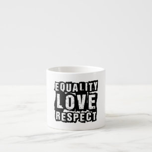 Taza De Espresso Mes del orgullo de amor y respeto por la igualdad