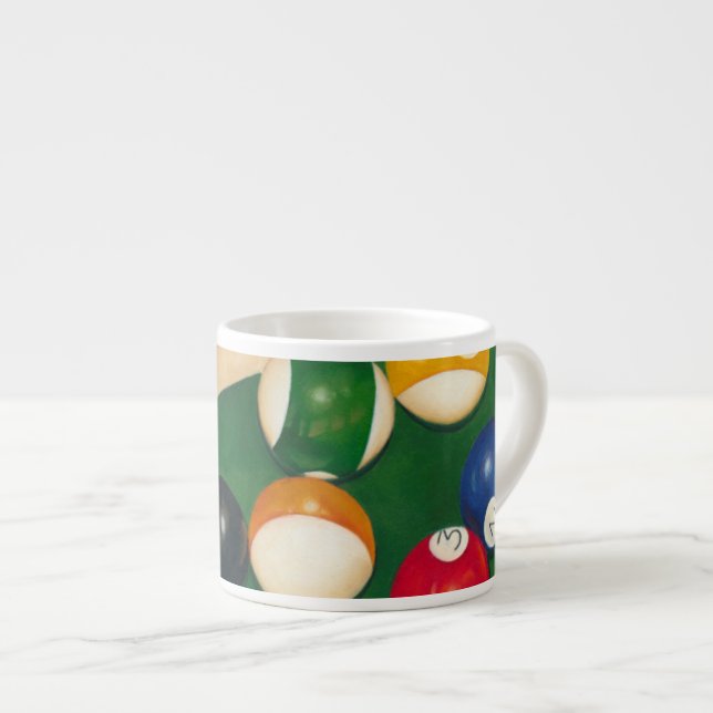 Taza De Espresso Mesa de billar de por vida con bolas y chalecos (Derecha)