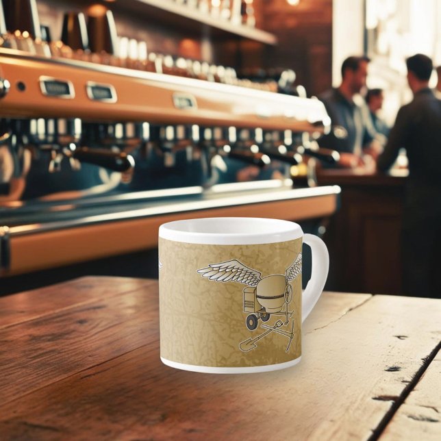Taza De Espresso Mezclador de hormigón beige (Subido por el creador)
