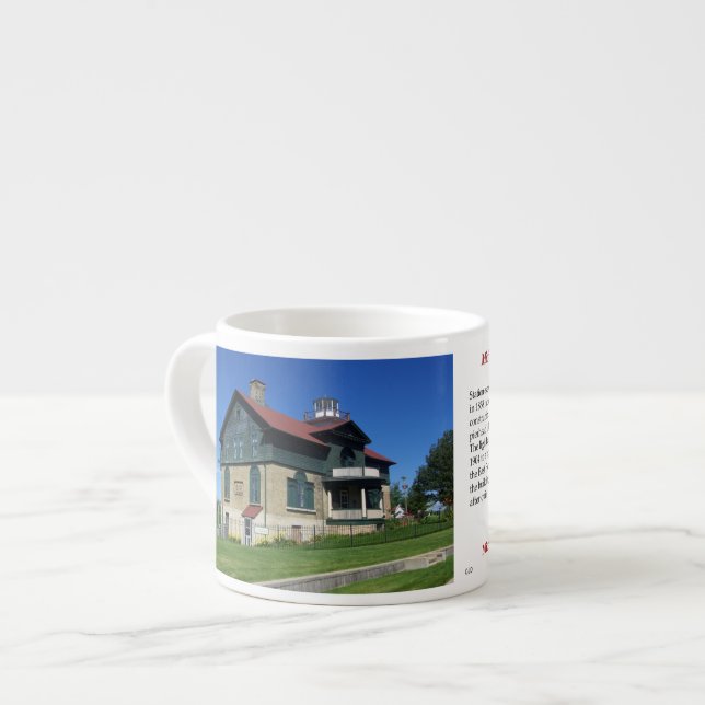 Taza De Espresso Michigan City Lighthouse espresso mug (Izquierda)