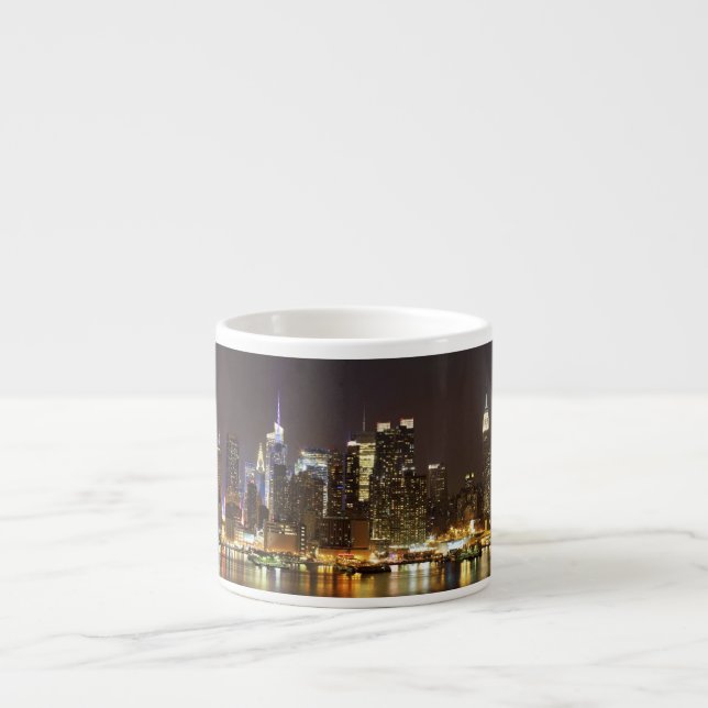 Taza De Espresso Midtown Manhattan visto de Weehawken New Jersey (Frente)